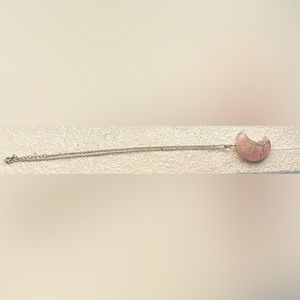 Real rose quarts necklace